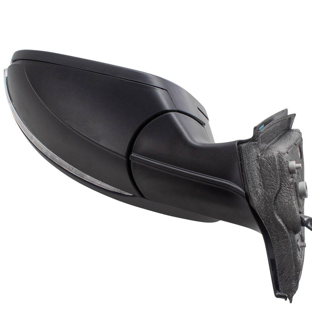 Brock Replacement Drivers Power Folding Side View Mirror Heated Signal without BLIS Compatible with 2016 2017 2018 2019 Passat 561857507BB9B9