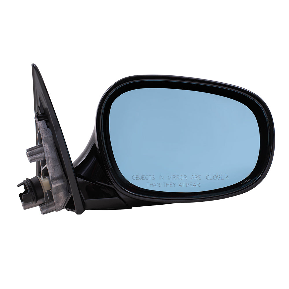 Brock Replacement Passenger Power Folding Side Mirror Heated Memory Reverse Tilt Shadow Line Blue Glass Compatible with 2009-2012 328i 328xi E91 Wagon