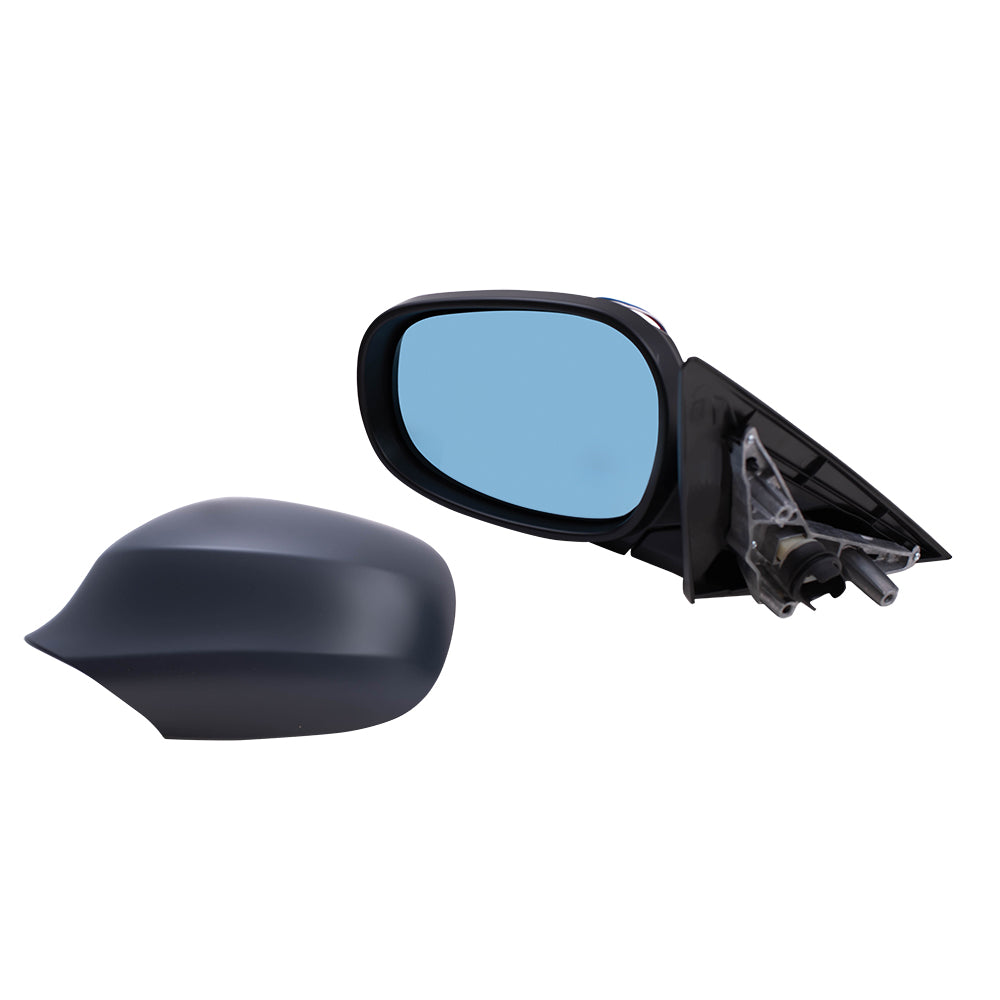 Brock Replacement Driver Power Folding Side Mirror Heated Memory Reverse Tilt Blue Glass Compatible with 2009-2012 328i 328xi E91 Wagon