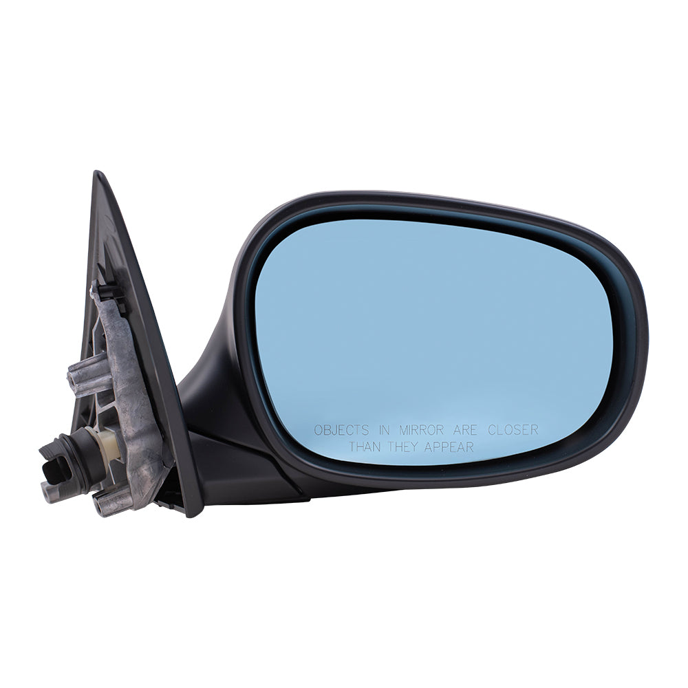 Brock Replacement Set Driver and Passenger Power Folding Side Mirrors Heated Memory Reverse Tilt Blue Glass Compatible with 2009-2012 328i 328xi E91 Wagon