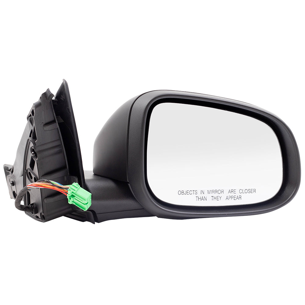 Brock Replacement Passengers Power Side View Mirror Heated Signal Memory Puddle Lamp fits 2012-2016 S80 w/out BLIS replaces 312989205 398048504