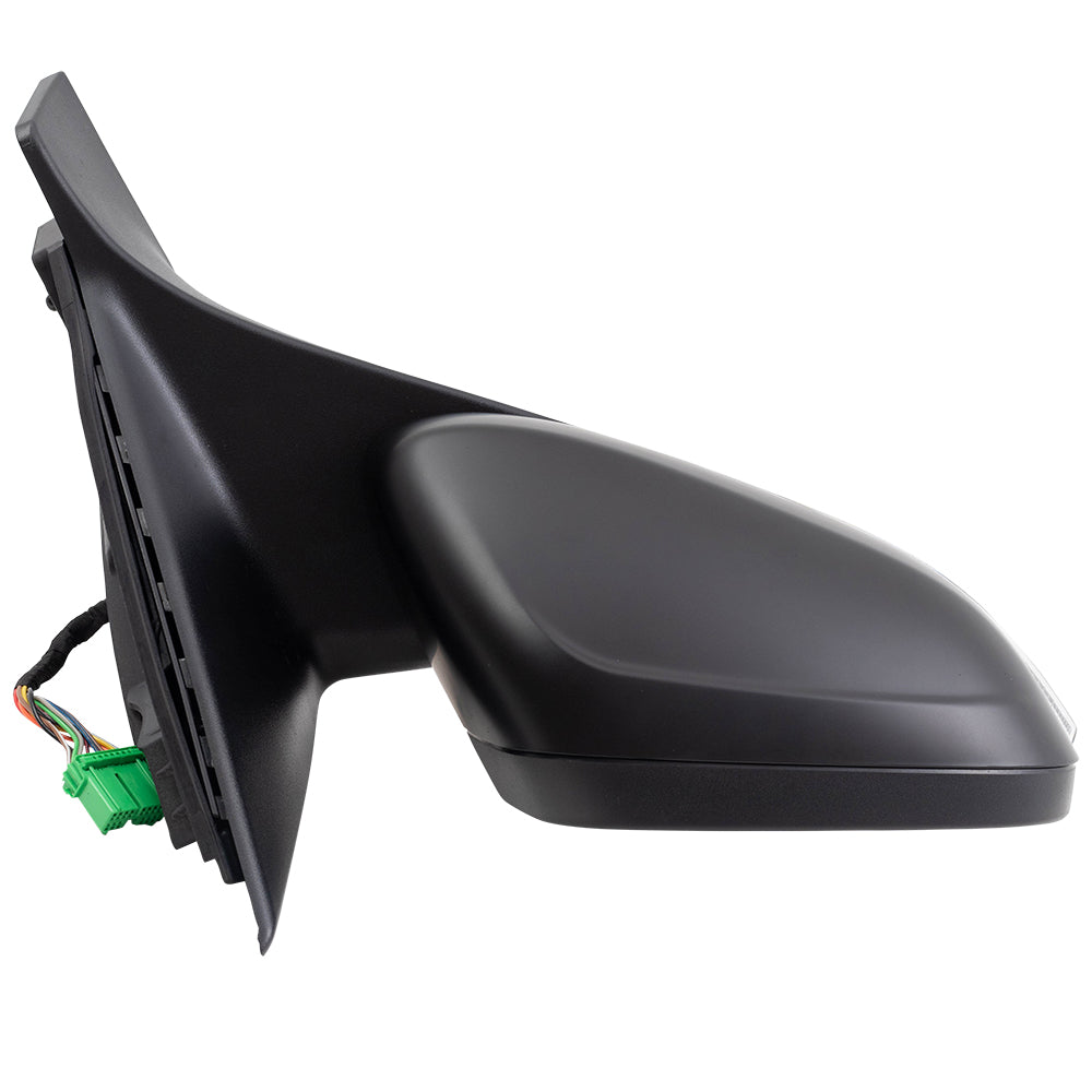 Brock Replacement Passengers Power Side View Mirror Heated Signal Memory Puddle Lamp fits 2012-2016 S80 w/out BLIS replaces 312989205 398048504