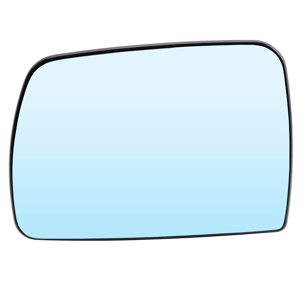 Brock Replacement Drivers Blue Tinted Mirror Glass Heated compatible with 2000 2001 2002 2003 2004 2005 2006 X5 51168408797