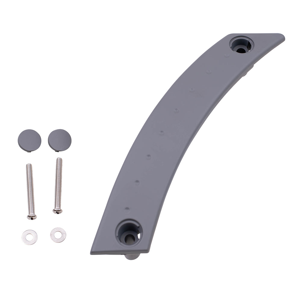 Brock Replacement Drivers Front Inside Interior Door Pull Handle Gray Repair Kit Compatible with 1998-2010 New Beetle 1C0868107JTQS