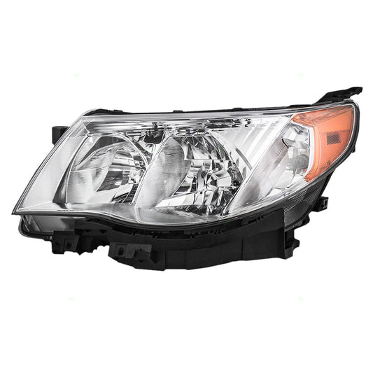 Brock Replacement Drivers Halogen Headlight Headlamp Compatible with 2009-2013 Forester 84001SC071