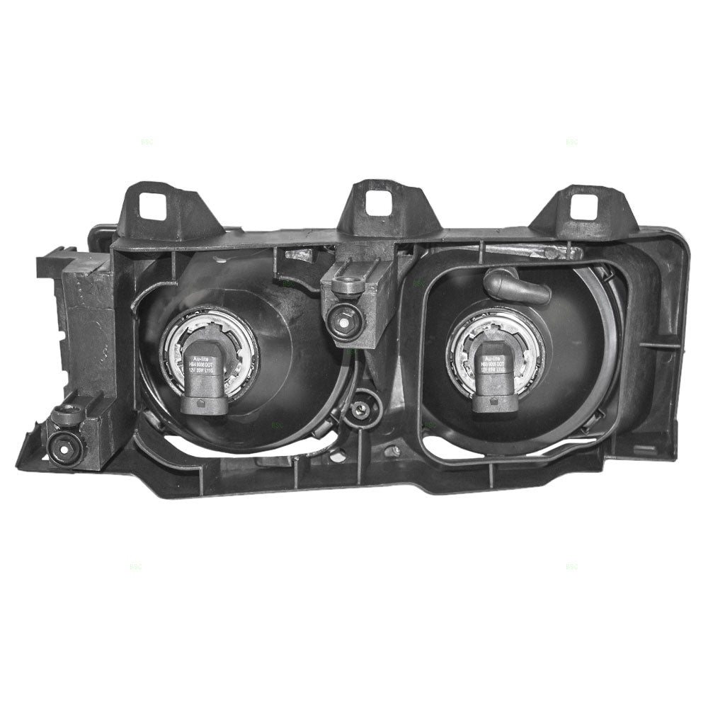 Brock Replacement Drivers Headlight Headlamp Lens Compatible with 1992-1999 3 Series E36 63121387861