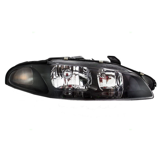 Brock Replacement Passengers Halogen Headlight Headlamp Compatible with 1997 1998 1999 Eclipse MR485144