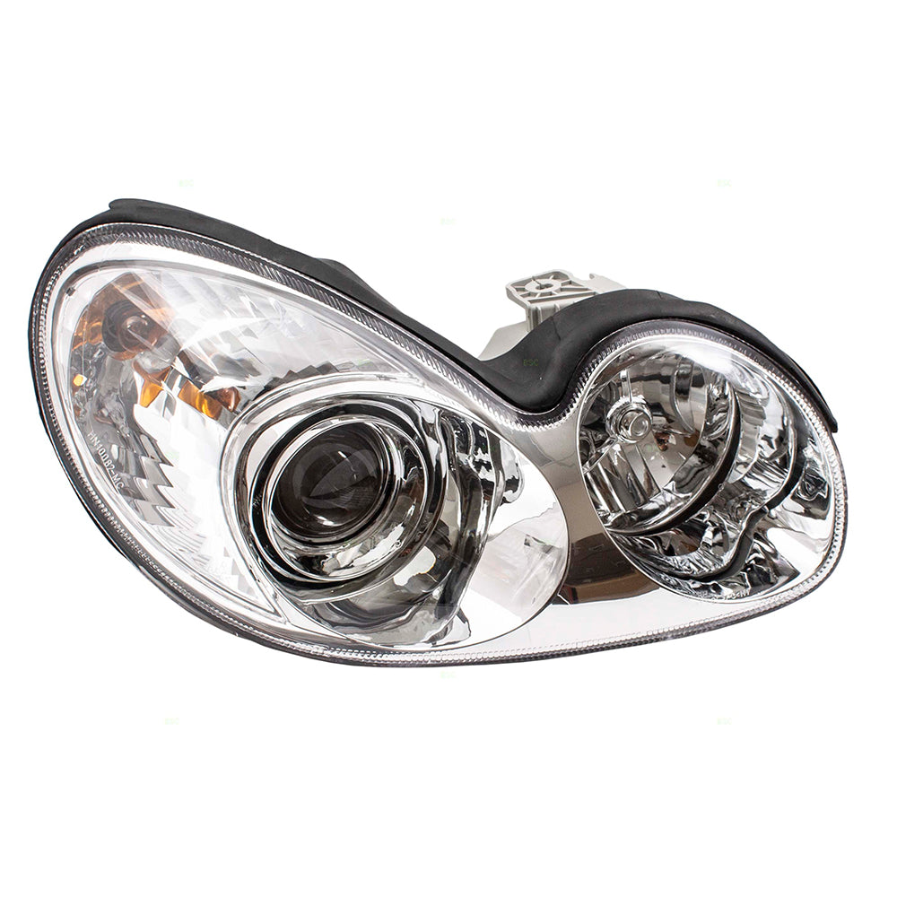 Brock Replacement Passengers Halogen Combination Headlight Headlamp Compatible with 02-05 Sonata 92102-3D050