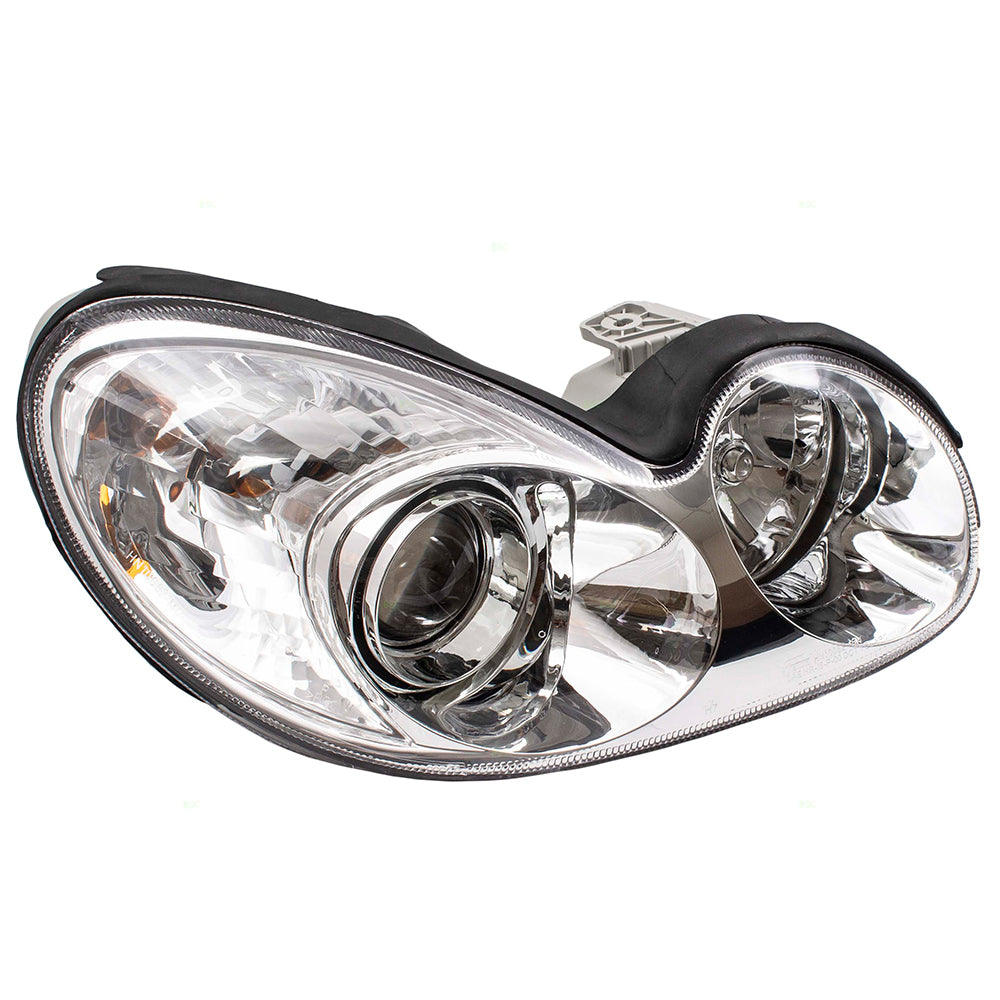 Brock Replacement Passengers Halogen Combination Headlight Headlamp Compatible with 02-05 Sonata 92102-3D050