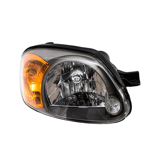 Brock Replacement Passengers Headlight Headlamp Compatible with 2003-2005 Accent 92102-25550