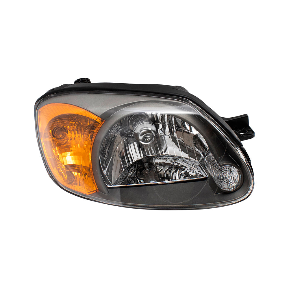 Brock Replacement Passengers Headlight Headlamp Compatible with 2003-2005 Accent 92102-25550