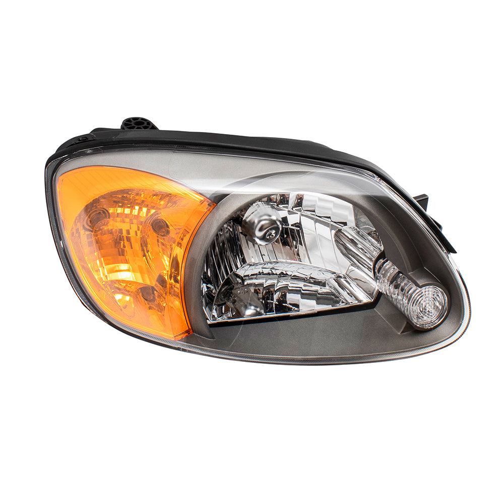 Brock Replacement Passengers Headlight Headlamp Compatible with 2003-2005 Accent 92102-25550