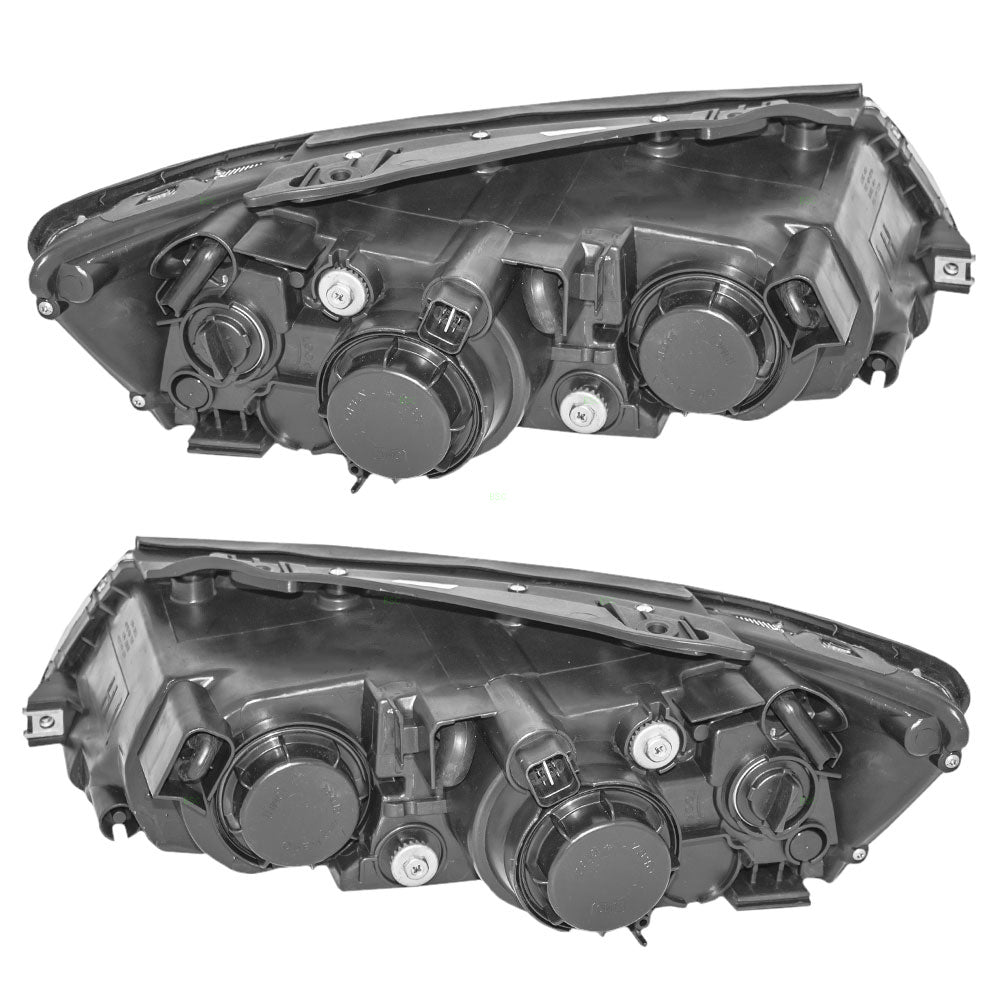 Brock Replacement Driver and Passenger Headlights Headlamps Compatible with 2006-2008 Sonata 92101-0A000 92102-0A000