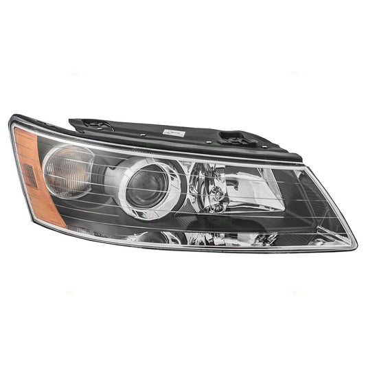 Brock Replacement Passengers Headlight Headlamp Compatible with 2006-2008 Sonata 92102-0A000