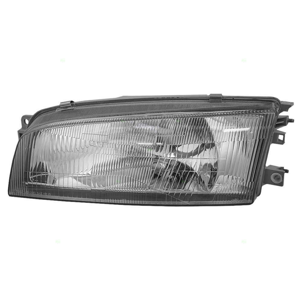 Brock Replacement Drivers Headlight Headlamp Compatible with 97-01 Mirage MR476689