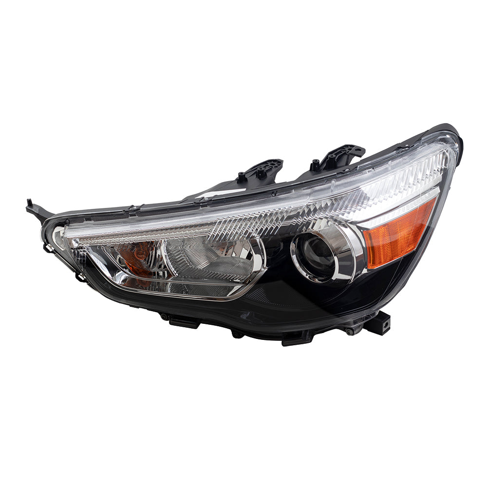 Brock Replacement Driver Halogen Headlight Compatible with 2011-2019 Outlander Sport RVR