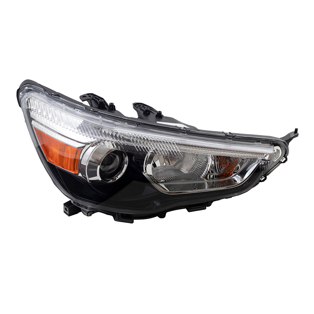 Brock Replacement Passenger Halogen Headlight Compatible with 2011-2019 Outlander Sport RVR