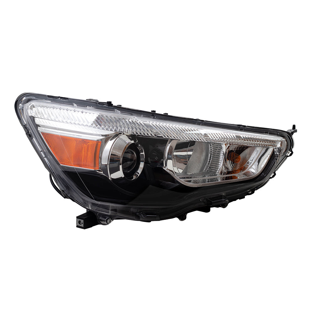 Brock Replacement Passenger Halogen Headlight Compatible with 2011-2019 Outlander Sport RVR