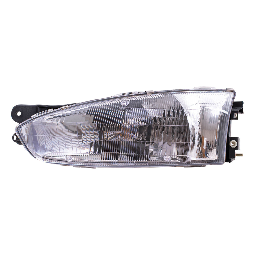 Brock Replacement for Drivers Headlight Headlamp Compatible with 97-02 Mirage MR296307