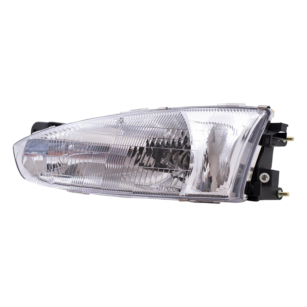 Brock Replacement for Drivers Headlight Headlamp Compatible with 97-02 Mirage MR296307