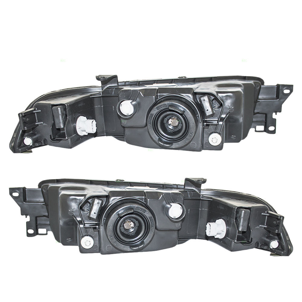 Brock Replacement for Driver and Passenger Headlights Headlamps Compatible with 02-03 Galant MR972843 MR972844