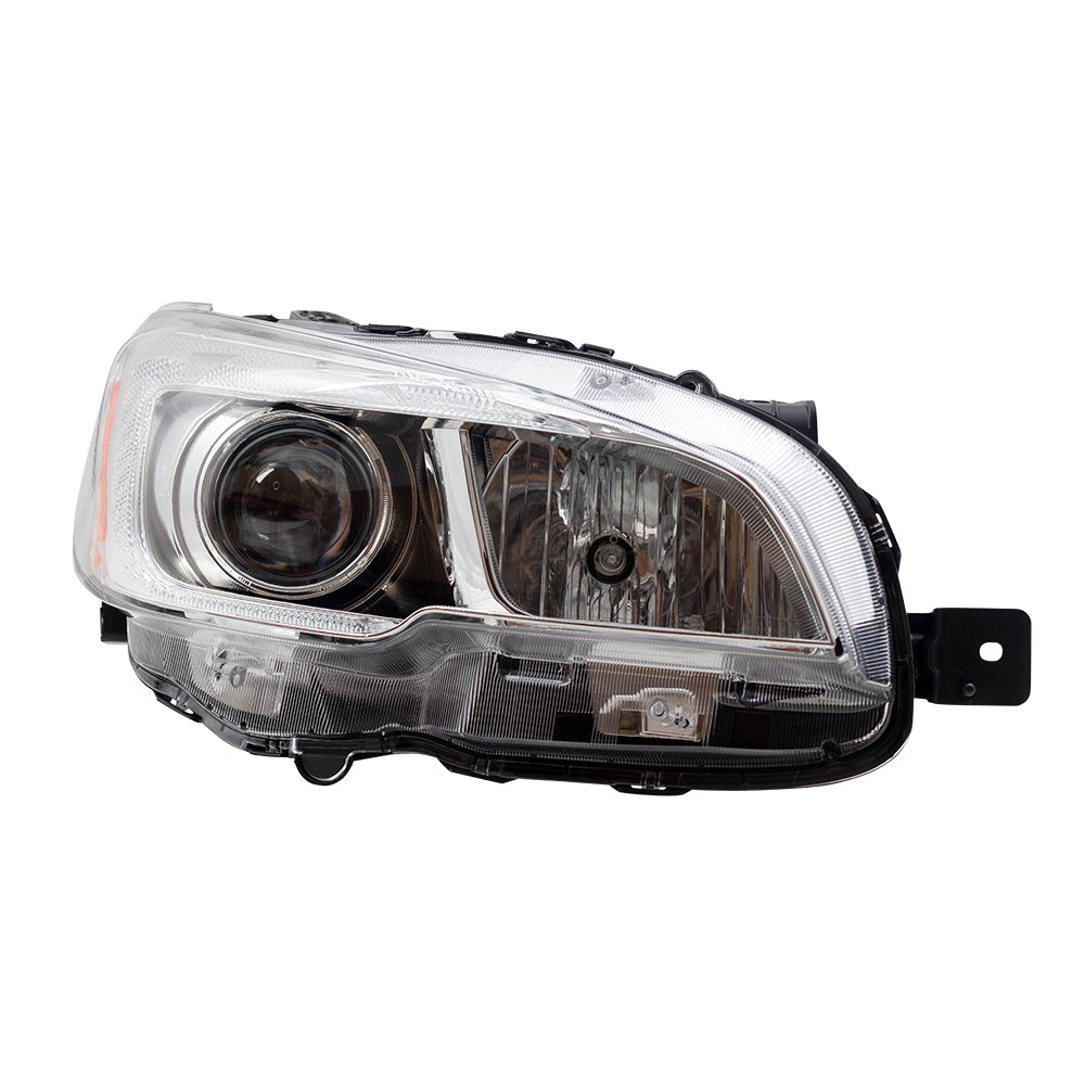 Brock Replacement Pair Halogen Headlights Compatible with 2015-2021 WRX