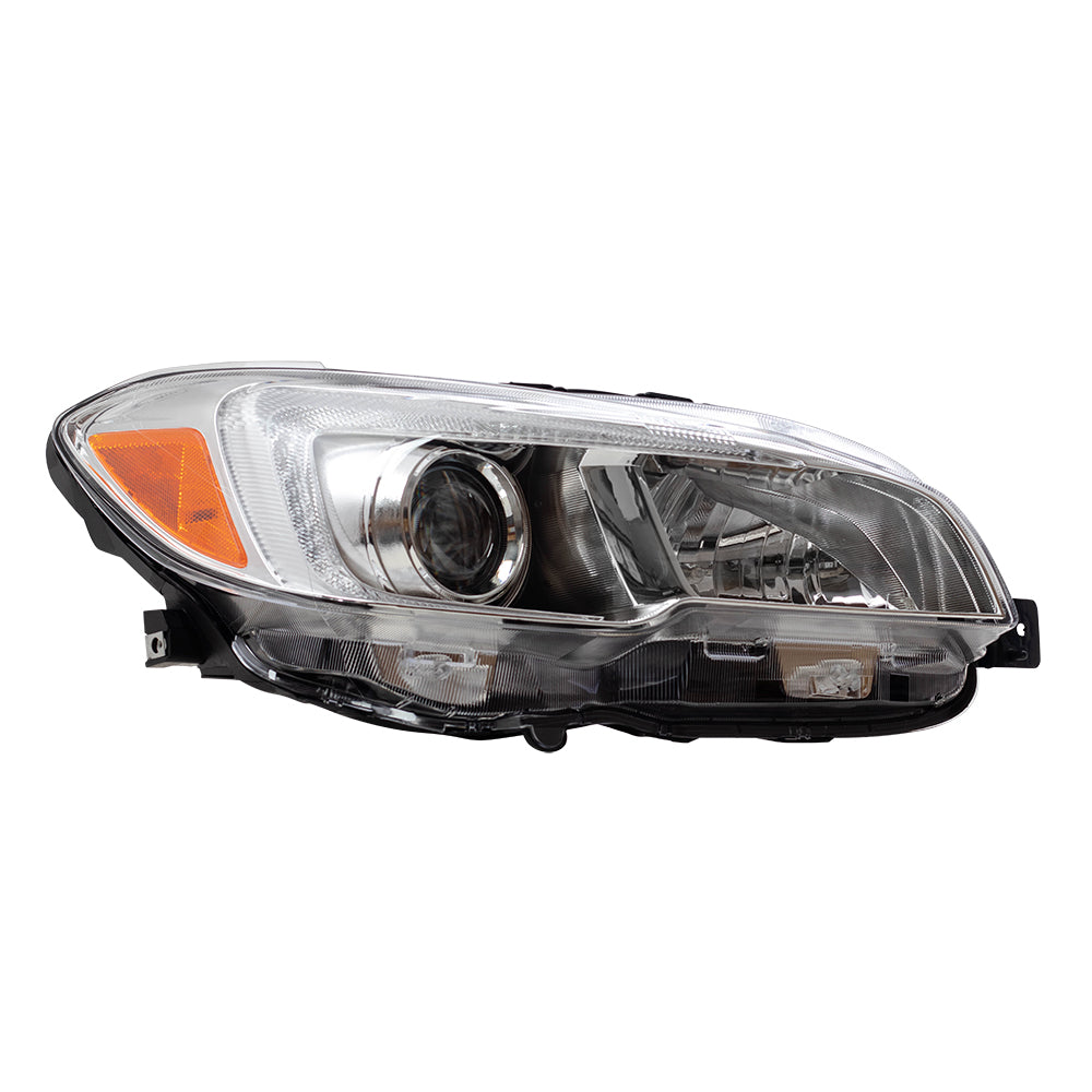 Brock Replacement Pair Halogen Headlights Compatible with 2015-2021 WRX