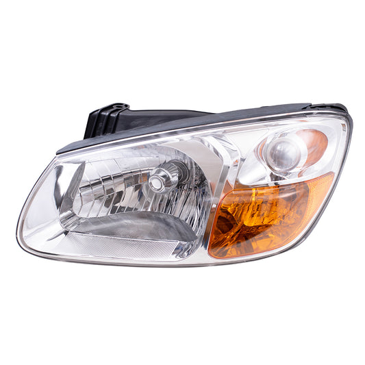 Brock Replacement Drivers Headlight Headlamp Lens with Chrome Bezel Compatible with Spectra & Spectra5 921012F530