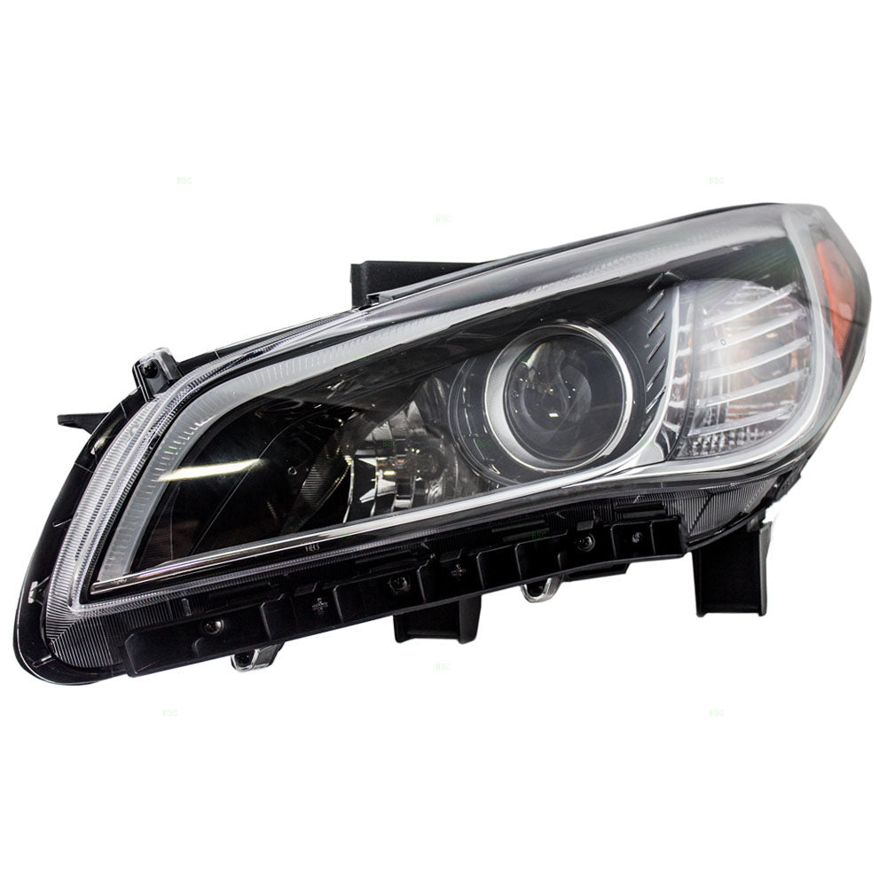 Brock Replacement Drivers Combination Headlamp Halogen Headlight Compatible with Sonata 92101-C2000