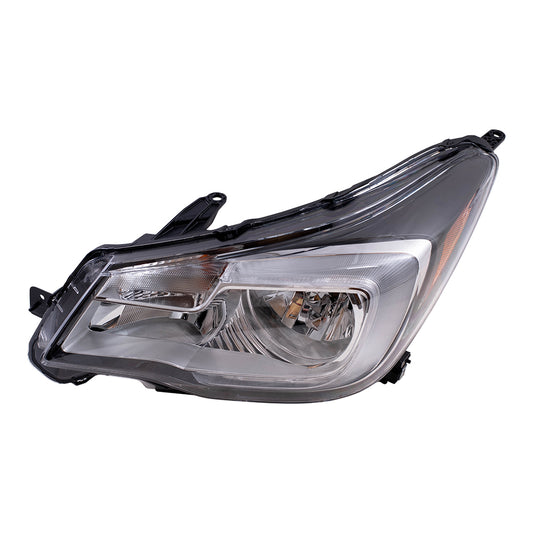 Brock Replacement Driver Side Halogen Combination Headlight Assembly Compatible with 17-18 Forester