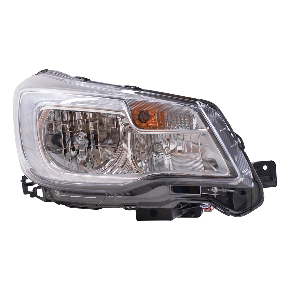 Brock Replacement Passenger Side Halogen Combination Headlight Assembly Compatible with 17-18 Forester