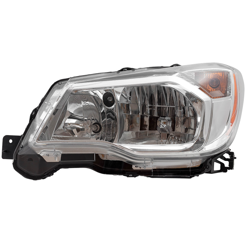 Brock Replacement Headlight Assembly Driver Halogen Headlamp Compatible with 2014-2016 Forester 2.5L 84001SG091