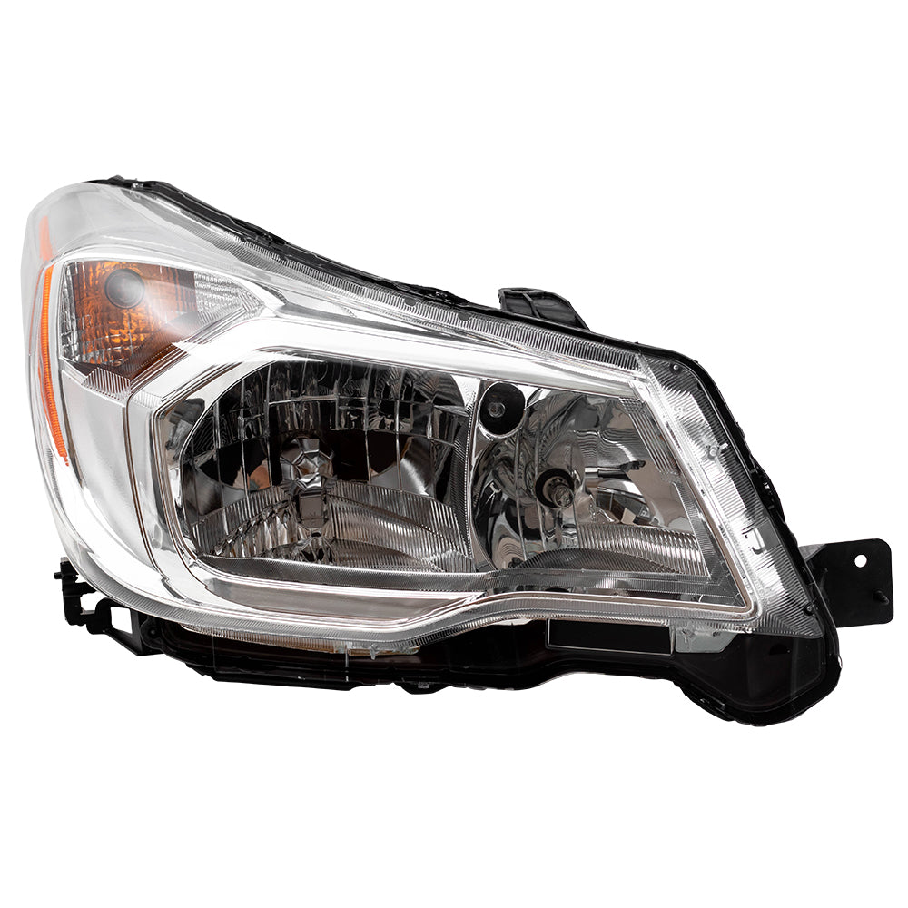 Brock Replacement Headlight Assembly Passenger Halogen Headlamp Compatible with 2014-2016 Forester 2.5L 84001SG081