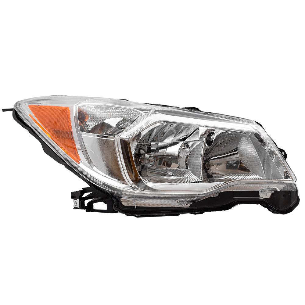 Brock Replacement Headlight Assembly Passenger Halogen Headlamp Compatible with 2014-2016 Forester 2.5L 84001SG081