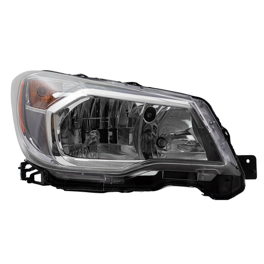 Brock Replacement Headlight Passengers Halogen Headlamp Assembly Compatible with 2014-2016 Forester 2.0L 84001SG101