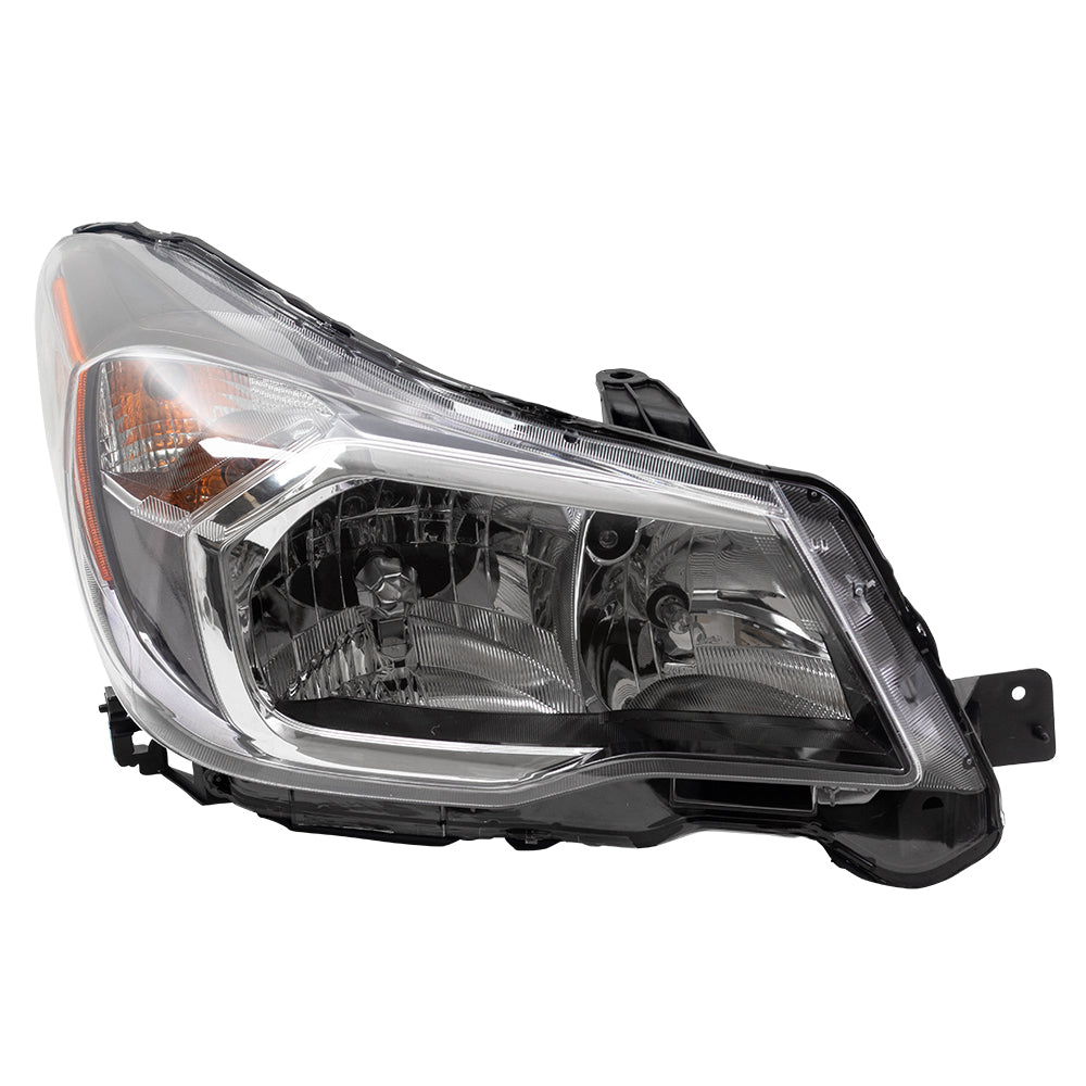 Brock Replacement Headlight Passengers Halogen Headlamp Assembly Compatible with 2014-2016 Forester 2.0L 84001SG101