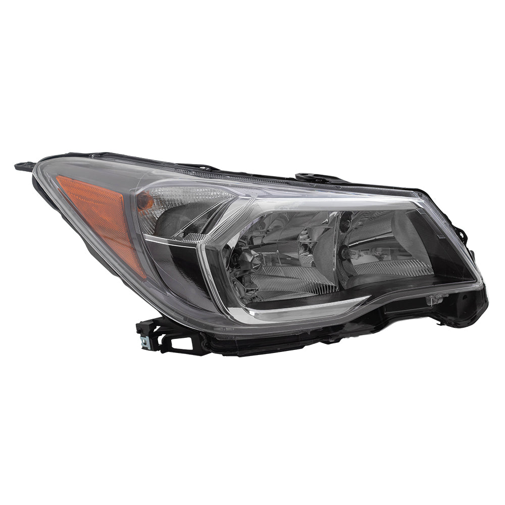 Brock Replacement Headlight Passengers Halogen Headlamp Assembly Compatible with 2014-2016 Forester 2.0L 84001SG101