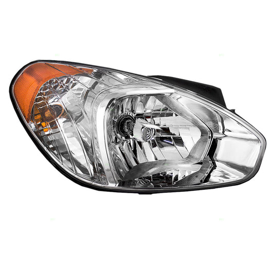 Brock Replacement Passengers Halogen Headlight Compatible with 07-11 Accent 92102-1E011