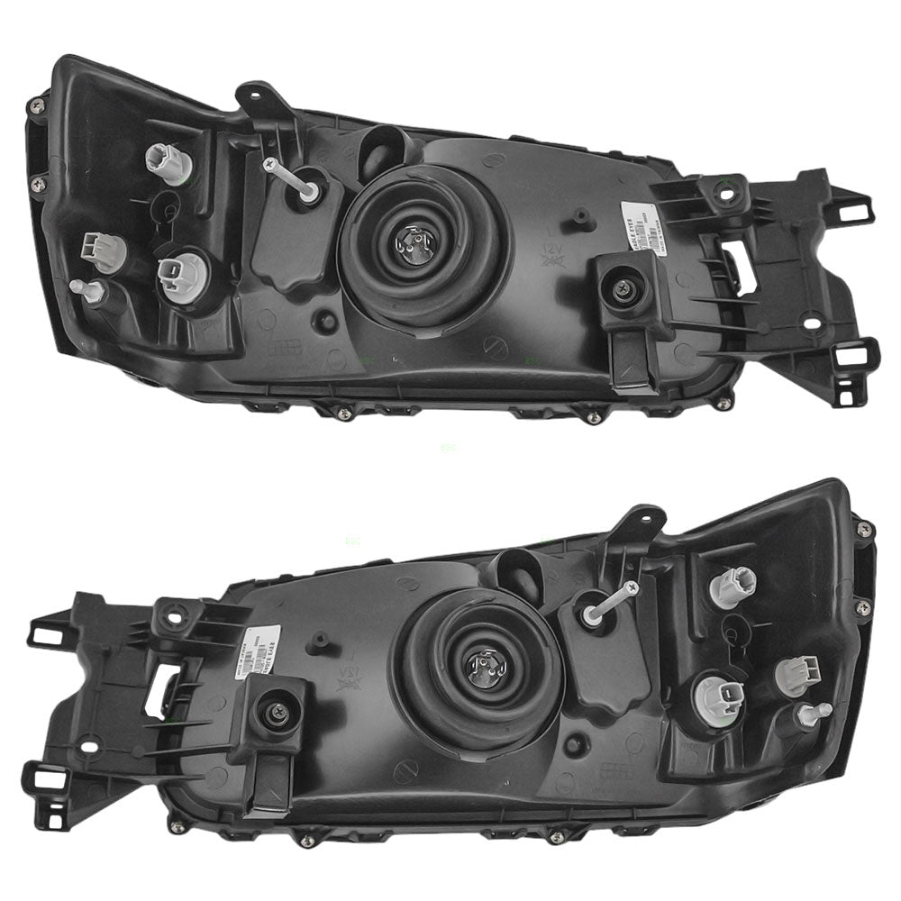 Brock Replacement Driver and Passenger Headlights Headlamps Compatible with 2003-2004 Forester 84001SA030 84001SA020