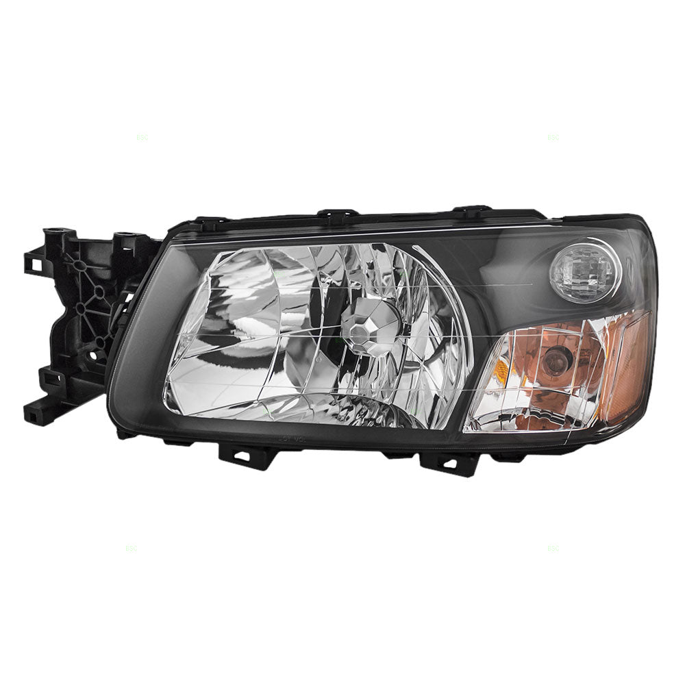 Brock Replacement Drivers Headlight Headlamp Compatible with 2005 Forester 84001SA310