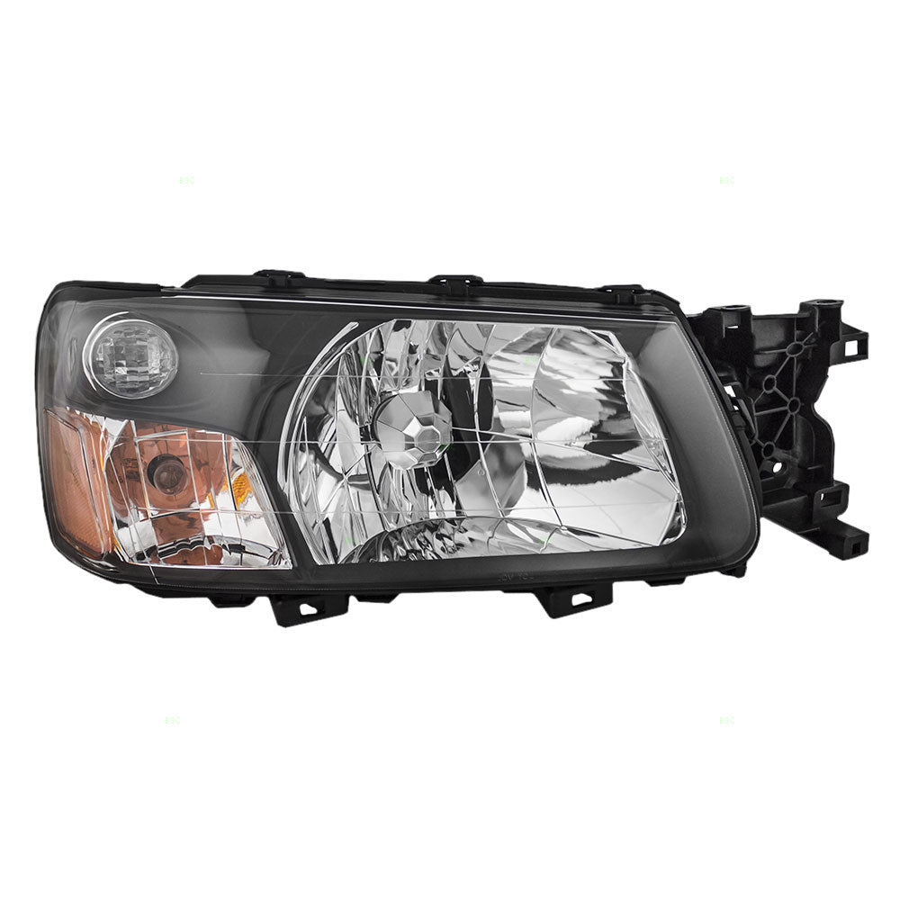 Brock Replacement Passengers Headlight Headlamp Compatible with 2005 Forester 84001SA300