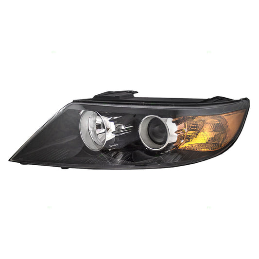 Brock Replacement Drivers Halogen Headlight Headlamp Lens Compatible with 2011-2013 Sorento SUV 92101-1U200