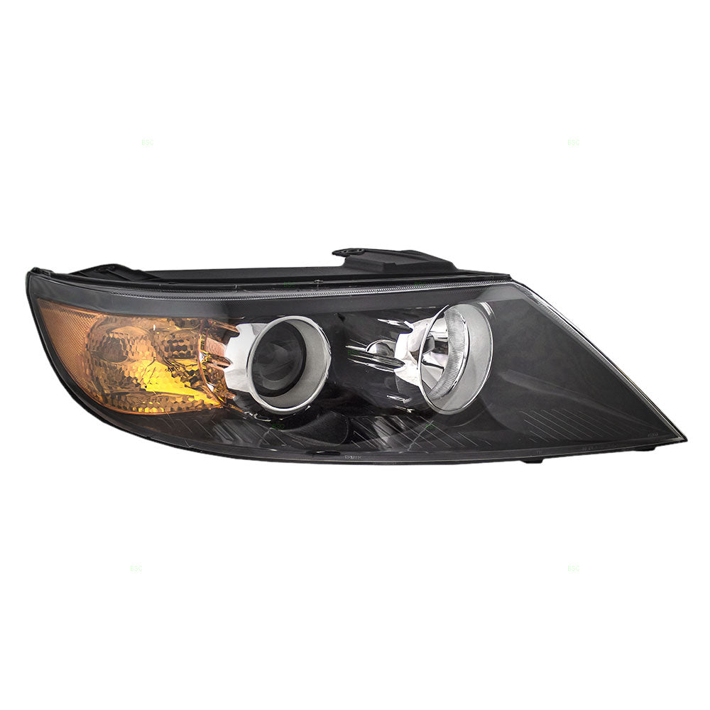 Brock Replacement Passengers Halogen Headlight Headlamp Lens Compatible with 2011-2013 Sorento SUV 92102-1U200