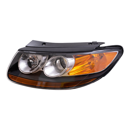 Brock Replacement Drivers Headlight Headlamp Compatible with Santa Fe SUV 92101-0W060