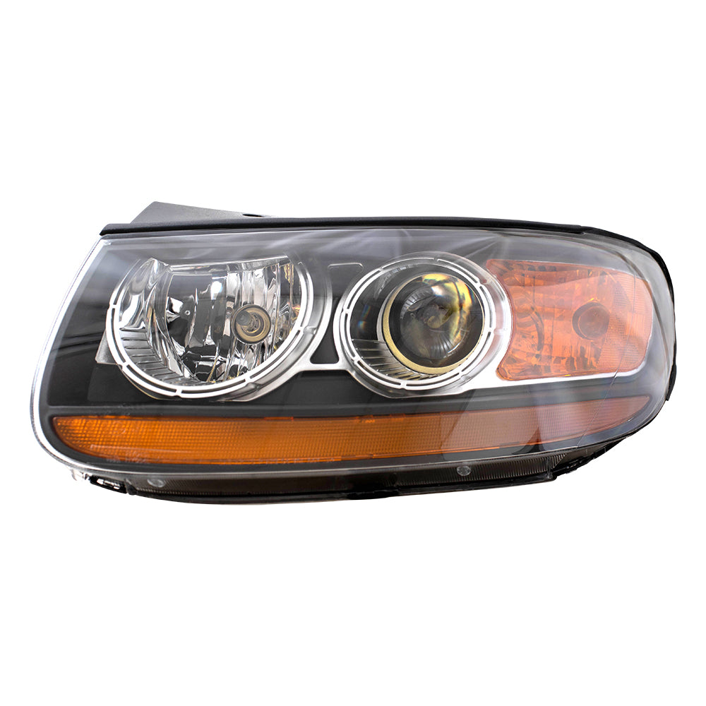 Brock Replacement Drivers Headlight Headlamp Compatible with Santa Fe SUV 92101-0W060