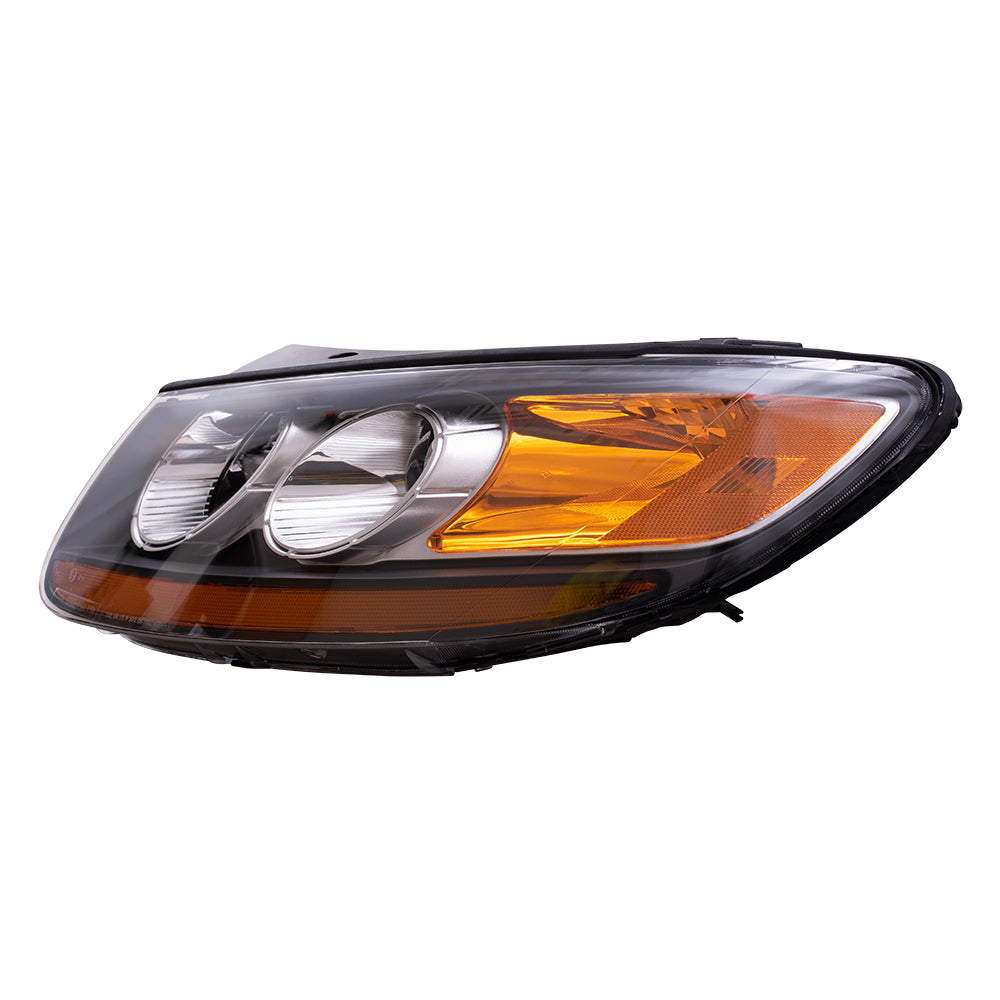 Brock Replacement Drivers Headlight Headlamp Compatible with Santa Fe SUV 92101-0W060