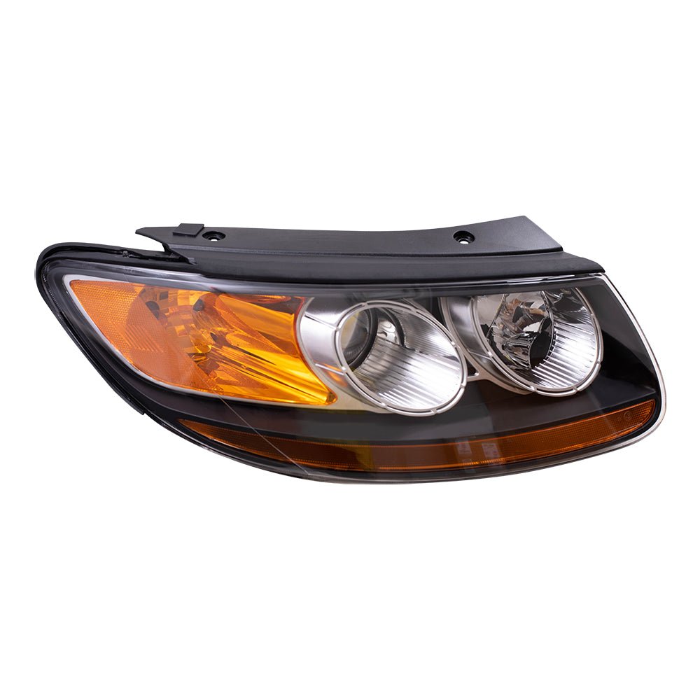 Brock Replacement Passengers Headlight Headlamp Compatible with Santa Fe SUV 92102-0W060