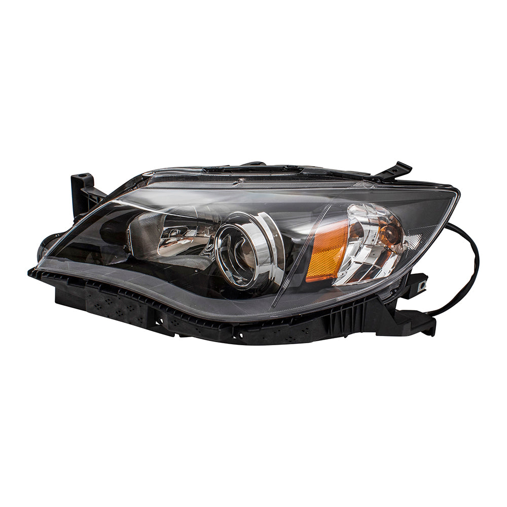 Brock Replacement Drivers Halogen Headlight Headlamp Compatible with 2008-2011 Impreza & WRX 84001FG251