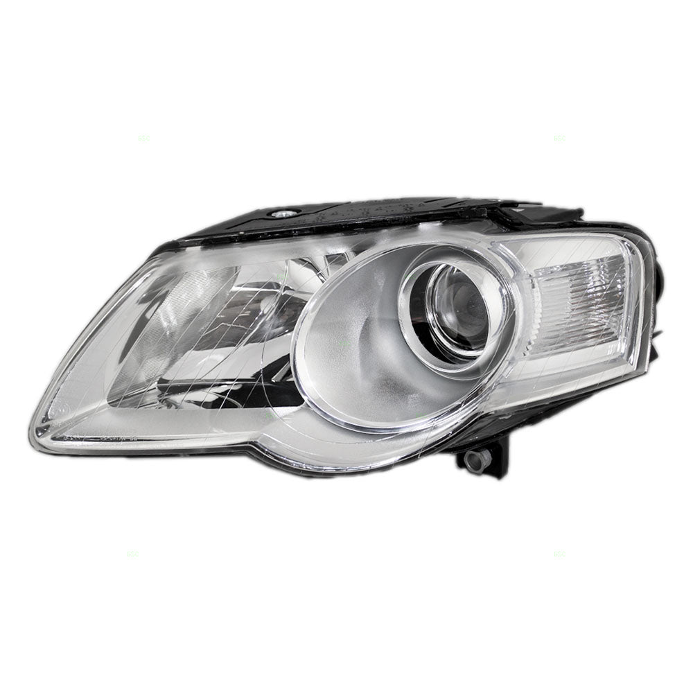 Brock Replacement Drivers Halogen Headlight Headlamp Compatible with 3C0941005AE