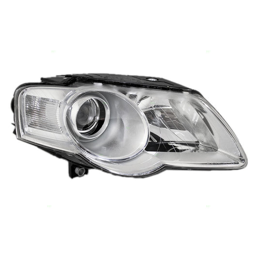 Brock Replacement Passengers Halogen Headlight Headlamp Compatible with 3C0941006AE